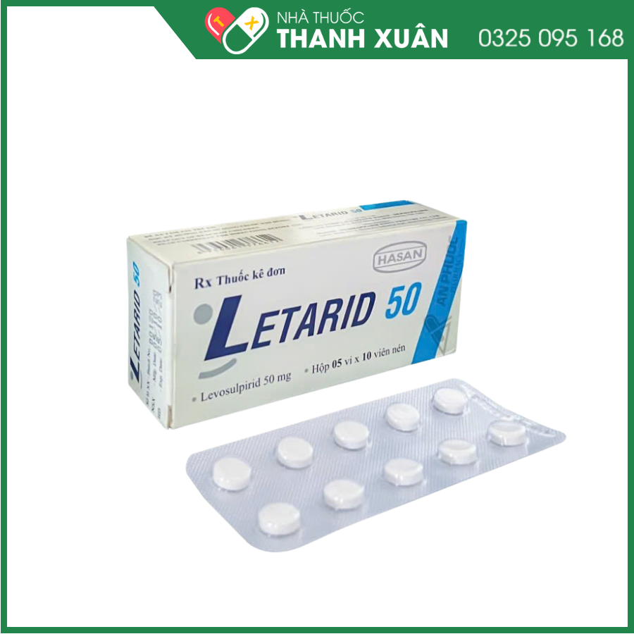 Letarid 50 thuốc điều trị tâm thần phân liệt